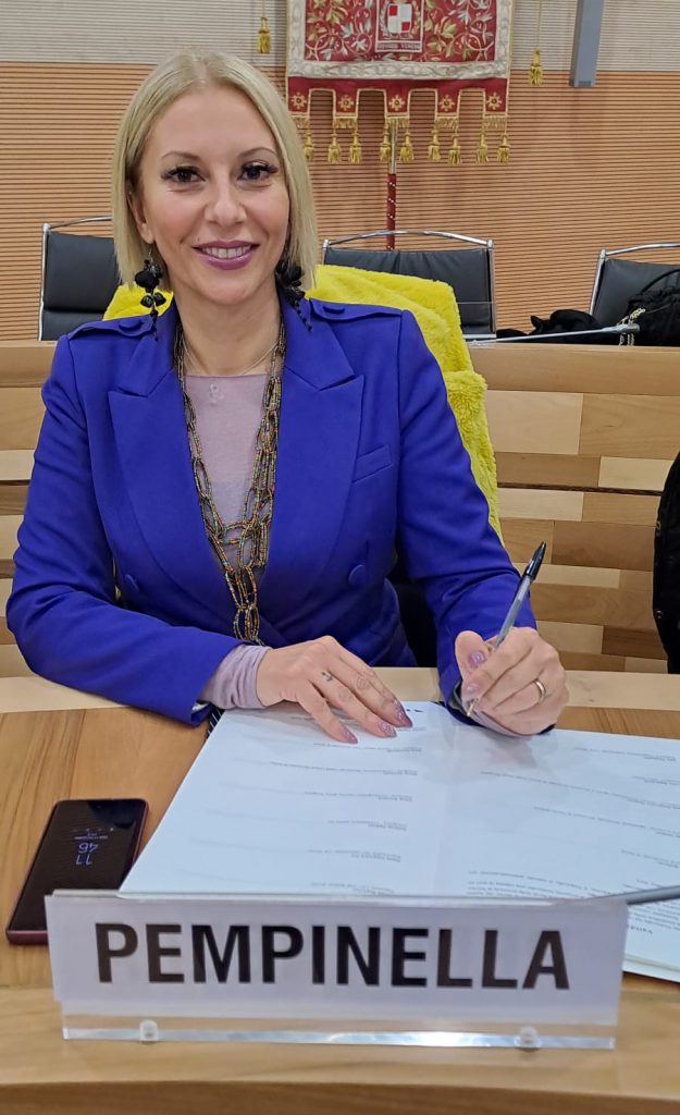 La presidente di CNA Impresa Donna Ilaria Pempinella alla firma del protocollo anti-discriminazioni